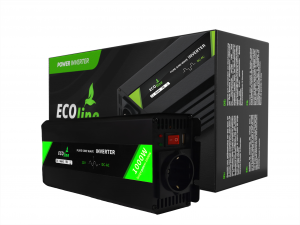 EcoLine - Omvormer 12V Naar 220V / 230V - 1000w Vermogen - Zuivere sinus - Spanning Omvormer