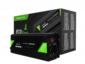 EcoLine - Omvormer 24V Naar 220V/230V - 1000w Vermogen - Zuivere sinus - Auto omvormer - Remote Controlled