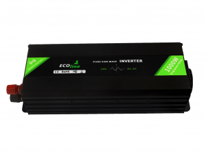 EcoLine - Omvormer 24V Naar 220V/230V - 1000w Vermogen - Zuivere sinus - Auto omvormer - Remote Controlled
