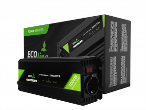 EcoLine - Omvormer 24V Naar 220V/230V - 1000w Vermogen - Zuivere sinus - Auto omvormer