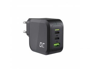 GC PowerGaN 65W-oplader (2x USB-C Power Delivery, 1x USB-A compatibel met Quick Charge 3.0)