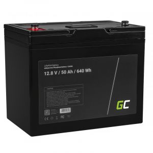 Lithium-ijzerfosfaat LiFePO4 batterij 12.8V 50Ah voor zonnepanelen en campers
