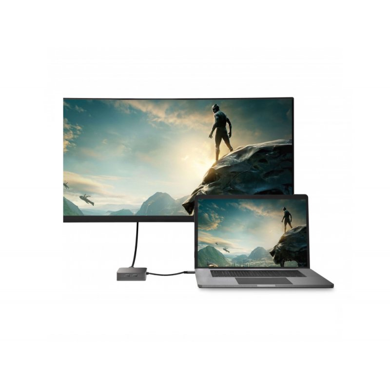 Docking Station HUB USB 6in1 (USB 3.0 HDMI Ethernet USB-C) voor Apple MacBook, Dell XPS, Asus ZenBook thumbnail 3