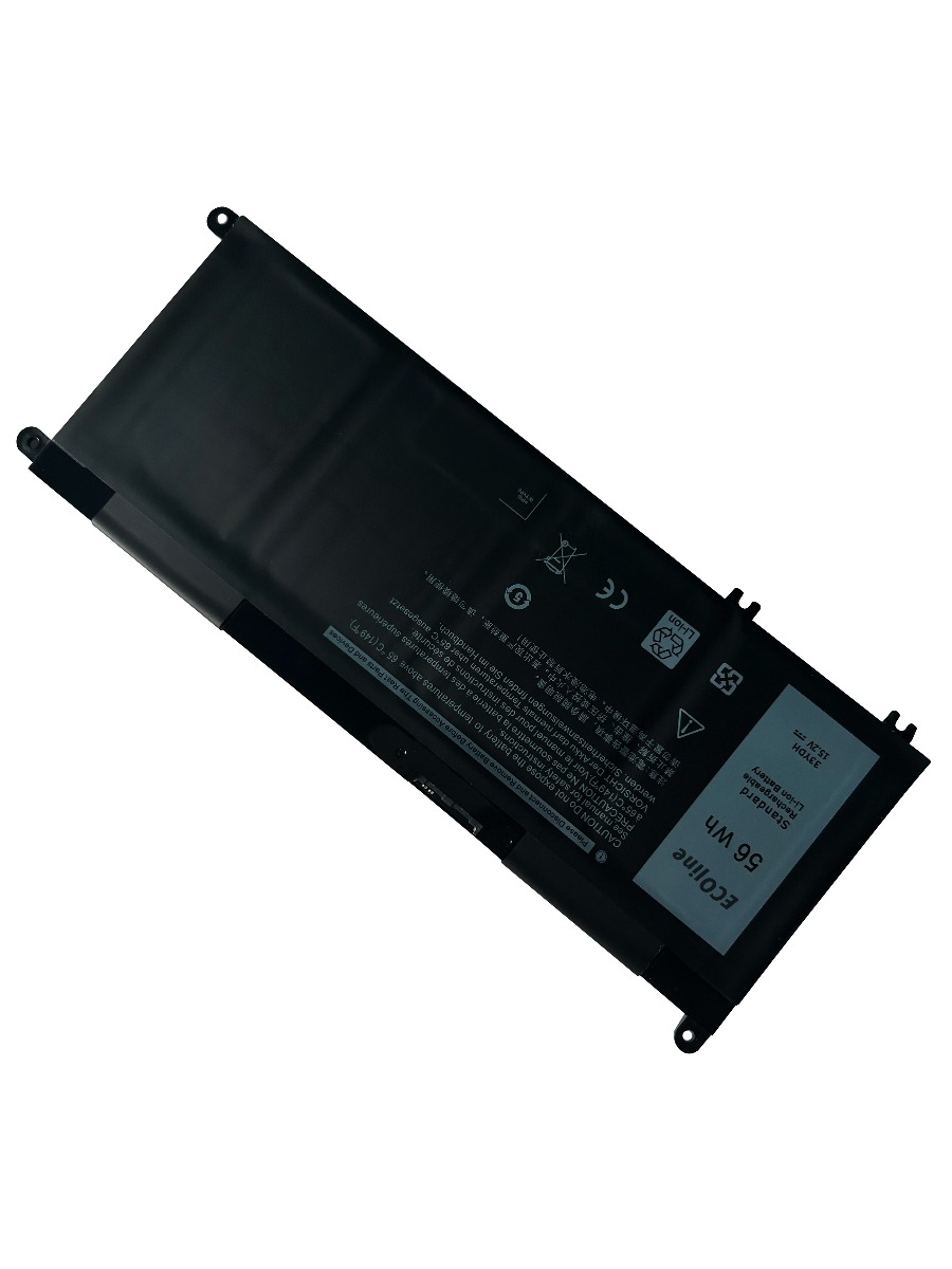 EcoLine - 33YDH  Batterij Geschikt voor de Dell Inspiron G3 3579 3779 G5 5587 G7 7588 7577 7773 7778 7779 7786 Latitude 3380 3480 3490 3590 / 15.2V 3400mAh thumbnail 3