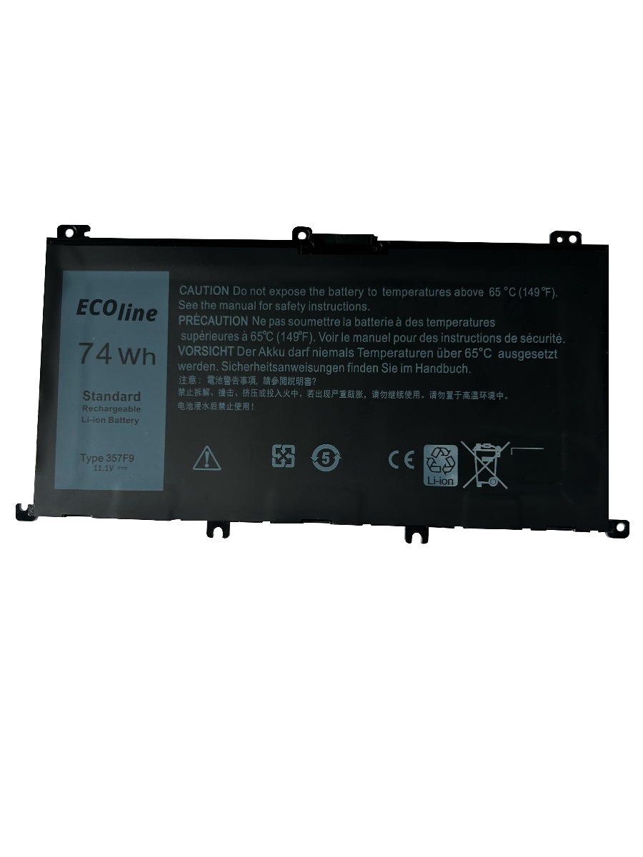 EcoLine - 357F9 Batterij Geschikt voor de Dell Inspiron 15 5576 5577 7557 7559 7566 7567 4200mAh / 11.1V 4200mAh thumbnail 4