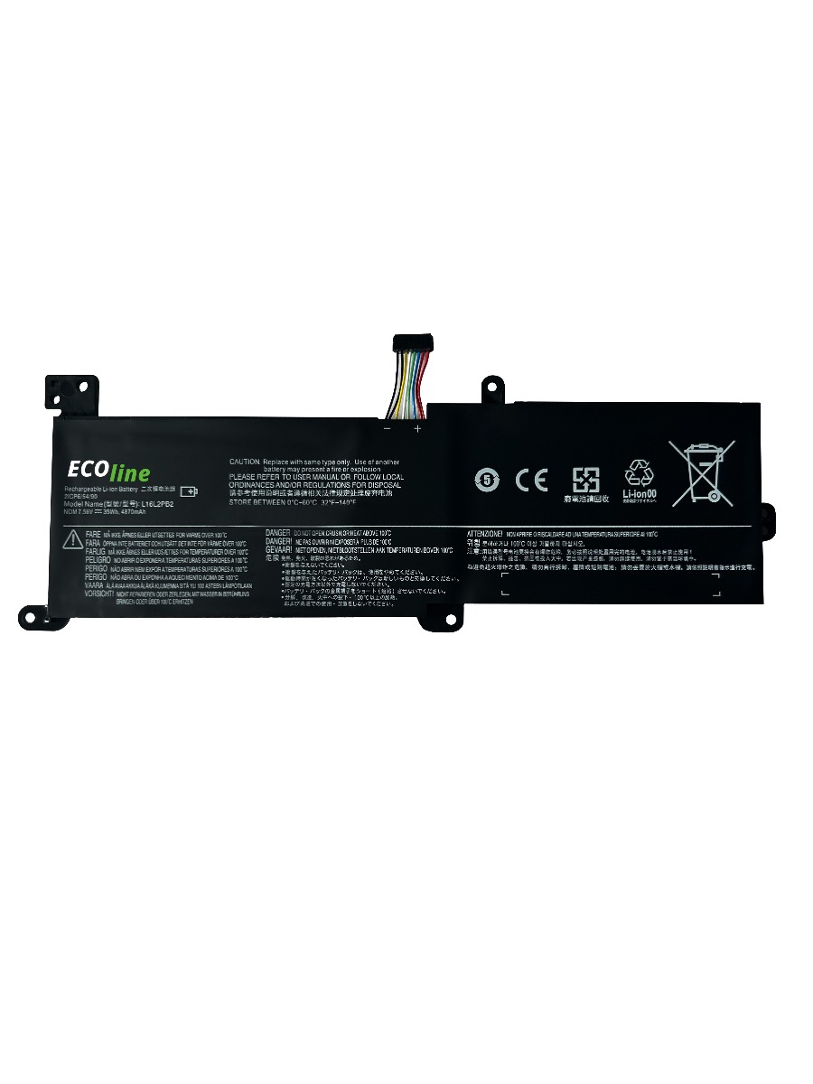 EcoLine - 5B10M86148 Batterij Geschikt voor Lenovo IdeaPad 320-14IKB 320-15ABR 320-15AST 320-15IAP 320-15IKB 320-15ISK 330-15IKB 520-15IKB / 7.4V 3500mAh thumbnail 4