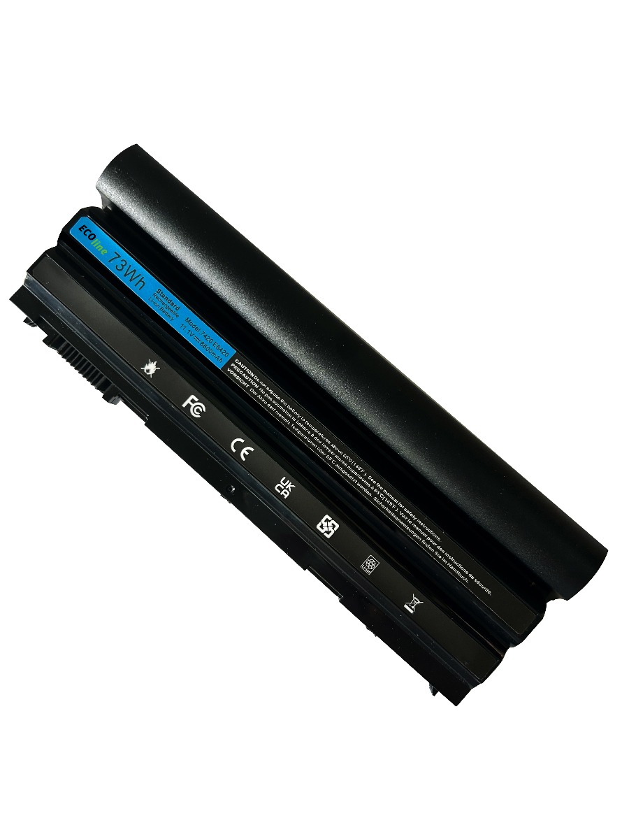 EcoLine - 8858X T54FJ Batterij Geschikt voor de Dell Latitude E5520 E6420 E6520 E6530 (achterkant) / 11.1V 6600mAh