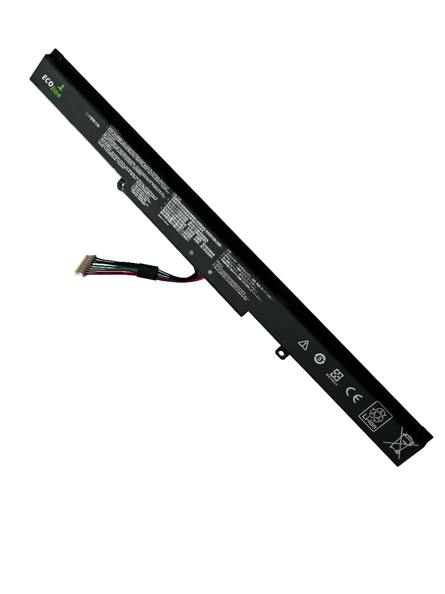 EcoLine - A41N1501 Batterij Geschikt voor de Asus ROG GL752 GL752V GL752VW  Asus VivoBook Pro N552 N552V N552VW N552VX N752 N752V N752VX / 15V 3200mAh