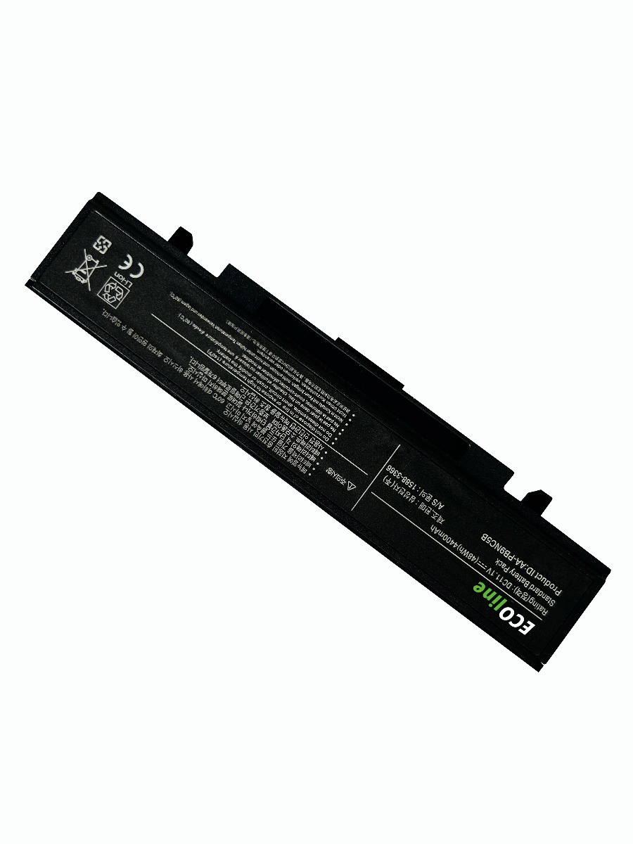 EcoLine - AA-PB9NC6B AA-PB9NS6B Batterij Geschikt voor de Samsung R519 R522 R530 R540 R580 R620 R719 R780 (zwart) / 11.1V 4400mAh
