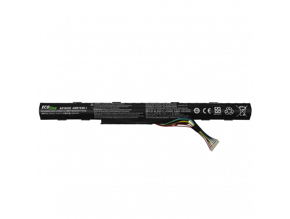 EcoLine - AS16A5K Batterij Geschikt voor de Acer Aspire E15 E5-553 E5-553G E5-575 E5-575G F15 F5-573 F5-573G / 14.6V 2600mAh thumbnail 4