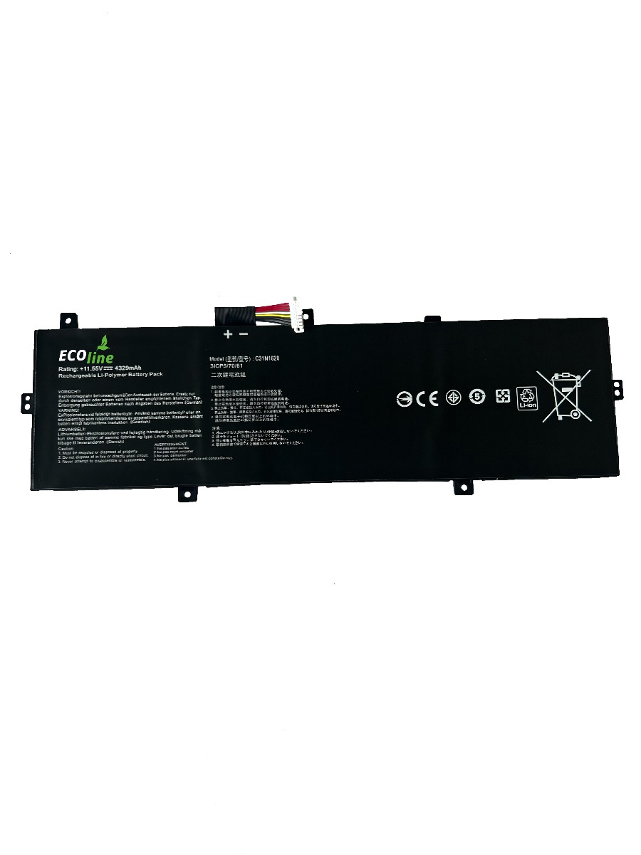 EcoLine - C31N1620 0B200-02370000 Batterij Geschikt voor de Asus ZenBook UX430 UX430U UX430UA UX430UN UX430UQ / 11.55V 4329mAh thumbnail 4