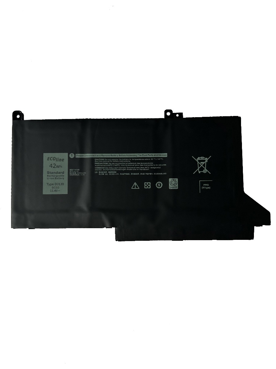 EcoLine - DJ1J0 Batterij Geschikt voor de Dell Latitude 7280 7290 7380 7390 7480 7490 / 11.4V 3684mAh thumbnail 4