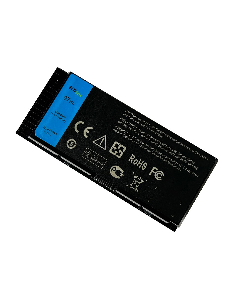 EcoLine - FV993 Batterij Geschikt voor de Dell Precision M4600 M4700 M4800 M6600 M6700 / 11.1V 4400mAh