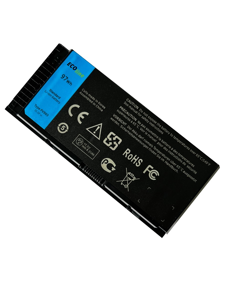 EcoLine - FV993 Batterij Geschikt voor de Dell Precision M4600 M4700 M4800 M6600 M6700 / 11.1V 7800mAh