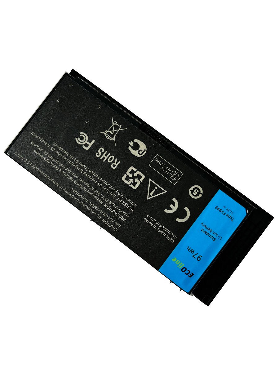 EcoLine - FV993 Batterij Geschikt voor de Dell Precision M4600 M4700 M4800 M6600 M6700 / 11.1V 7800mAh thumbnail 3