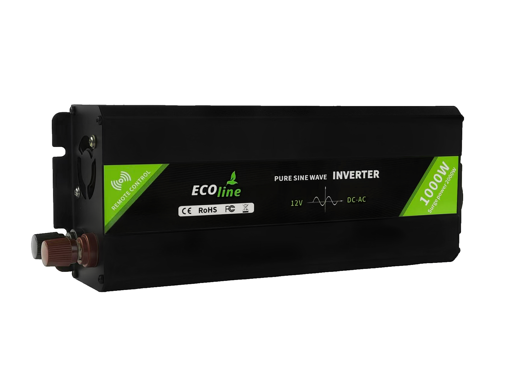 EcoLine - Omvormer 12V Naar 220V/230V - 1000w Vermogen - Zuivere sinus - Auto omvormer - Remote Controlled thumbnail 9