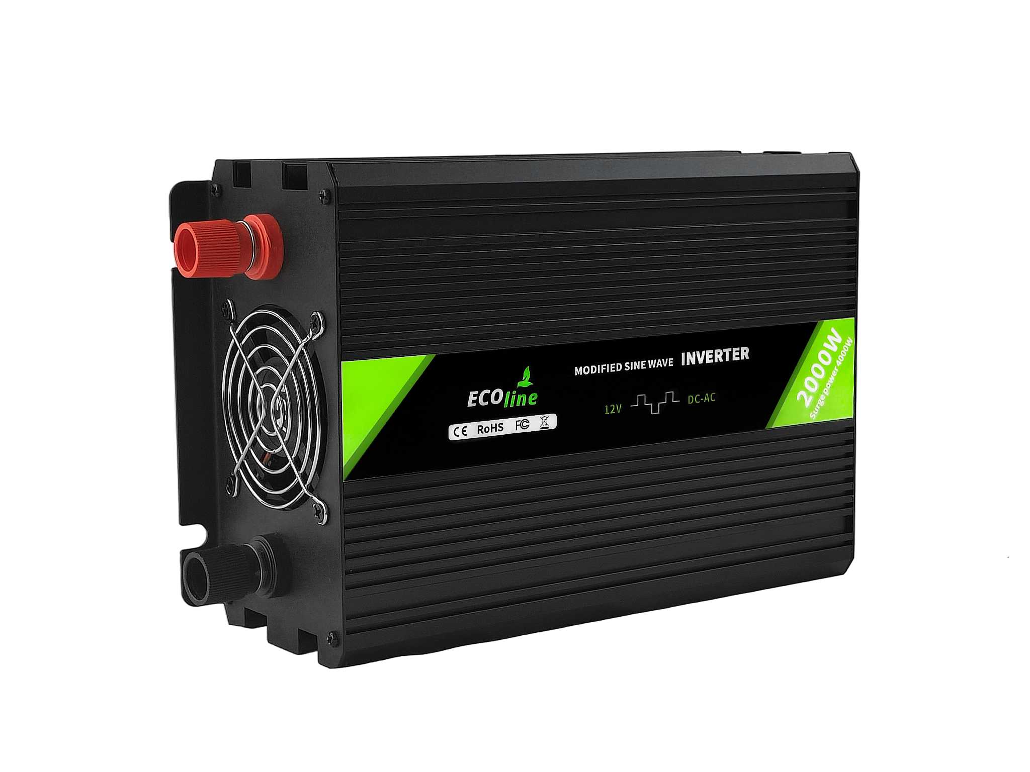 EcoLine - Omvormer 12V Naar 220V/230V - 2000w Vermogen - Gemodificeerde sinus - Spanningomvormer thumbnail 10