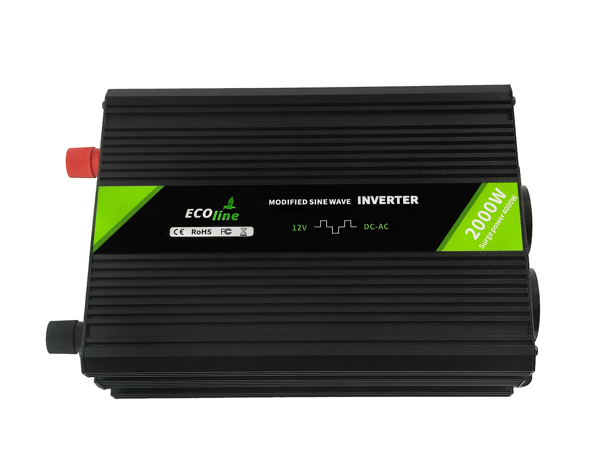 EcoLine - Omvormer 12V Naar 220V/230V - 2000w Vermogen - Gemodificeerde sinus - Spanningomvormer