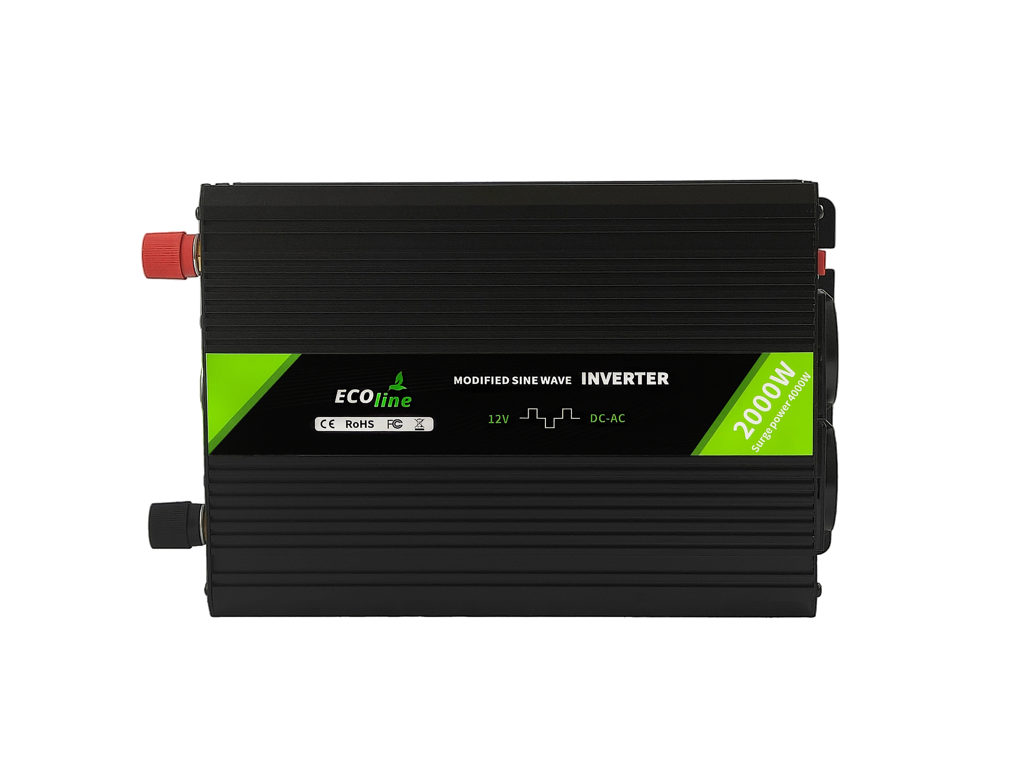 EcoLine - Omvormer 12V Naar 220V/230V - 2000w Vermogen - Gemodificeerde sinus - Spanningomvormer thumbnail 7