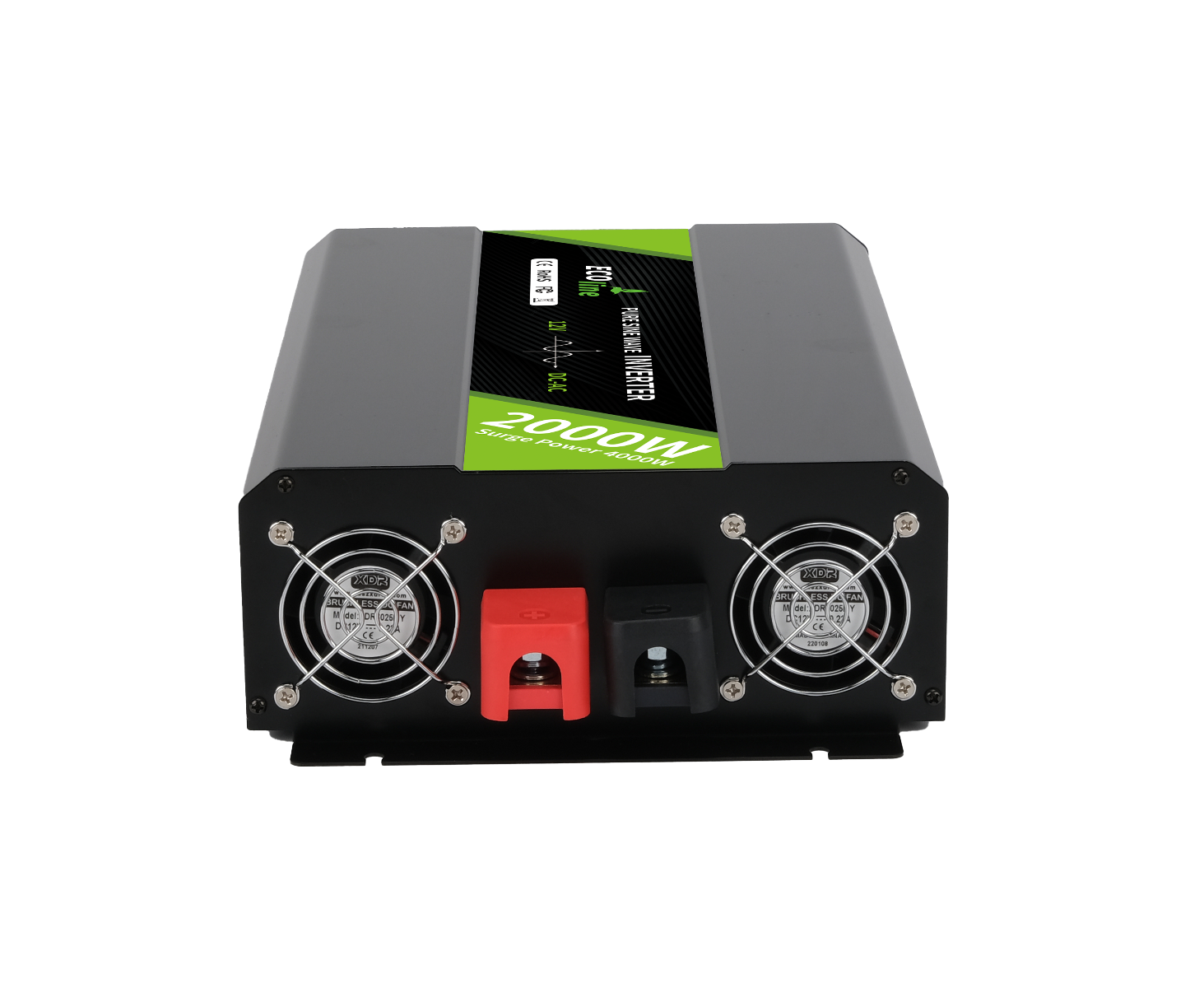 EcoLine - omvormer 12v naar 230v - 2000w Vermogen - Zuivere sinus– Auto Omvormer thumbnail 3