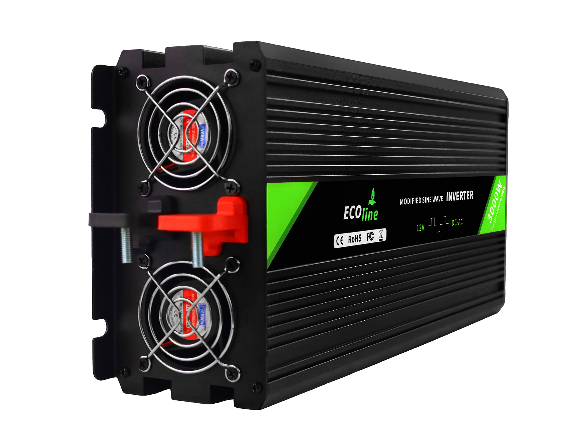 EcoLine - Omvormer 12V Naar 220V/230V - 3000w Vermogen - Gemodificeerde sinus - Spanningomvormer thumbnail 10