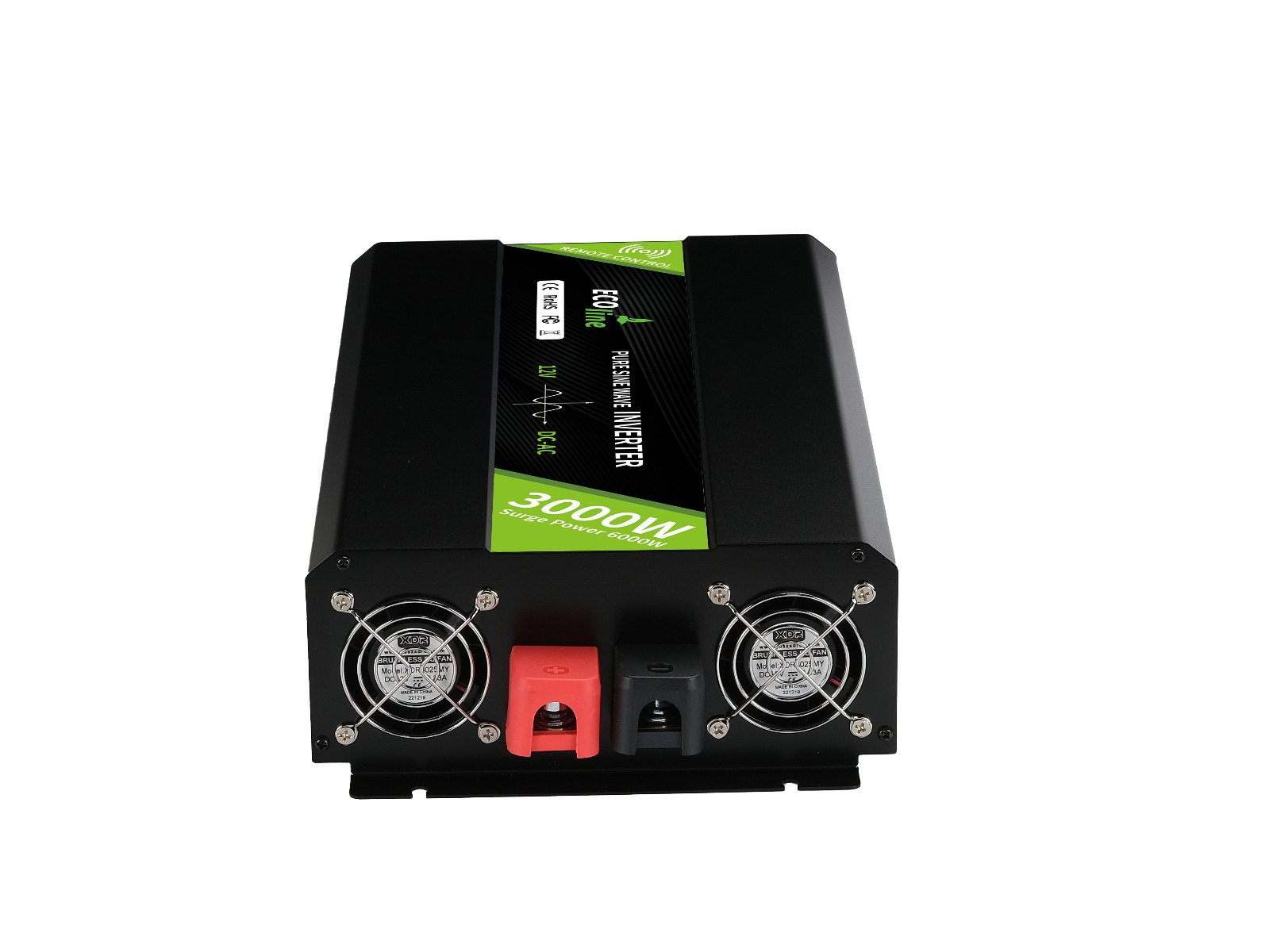 EcoLine - Omvormer 12V Naar 220V/230V - 3000w Vermogen - Zuivere sinus - Spanningomvormer - Remote Controlled thumbnail 6