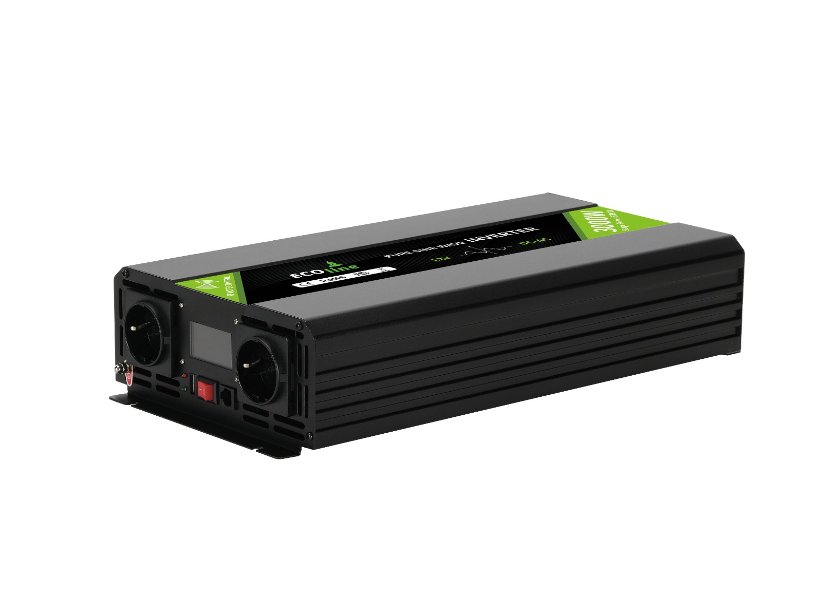 EcoLine - Omvormer 12V Naar 220V/230V - 3000w Vermogen - Zuivere sinus - Spanningomvormer - Remote Controlled thumbnail 7