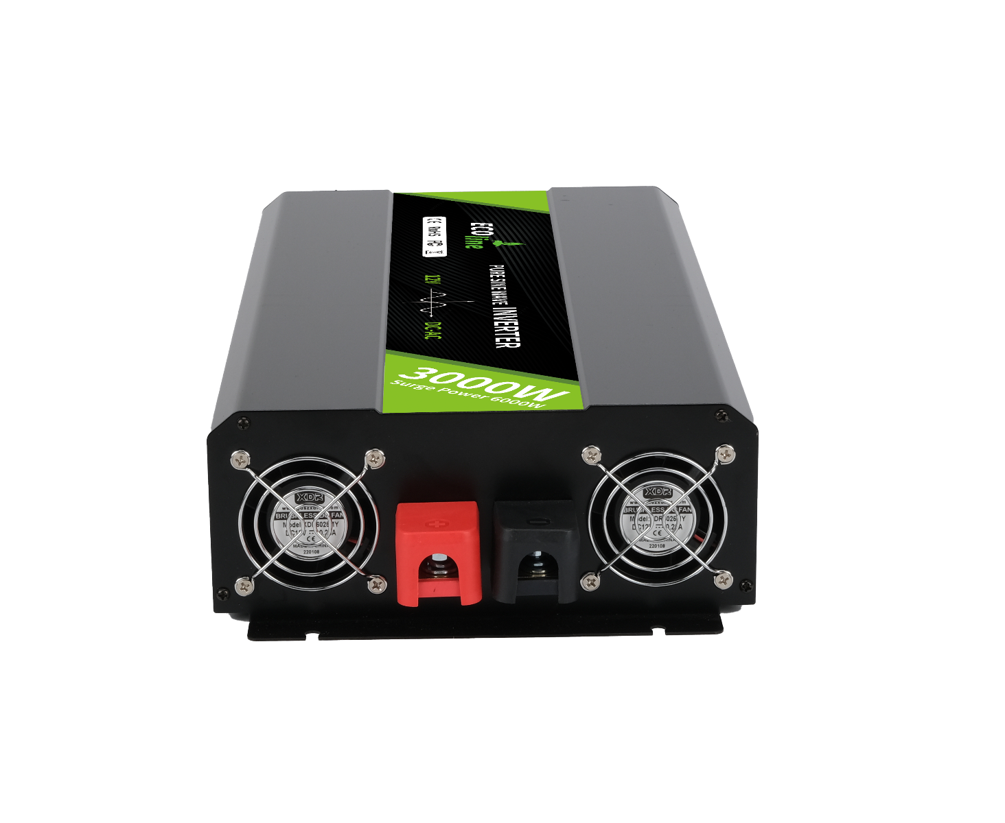 EcoLine - Omvormer 12V Naar 220V/230V - 3000w Vermogen - Zuivere sinus - Spanningomvormer thumbnail 3