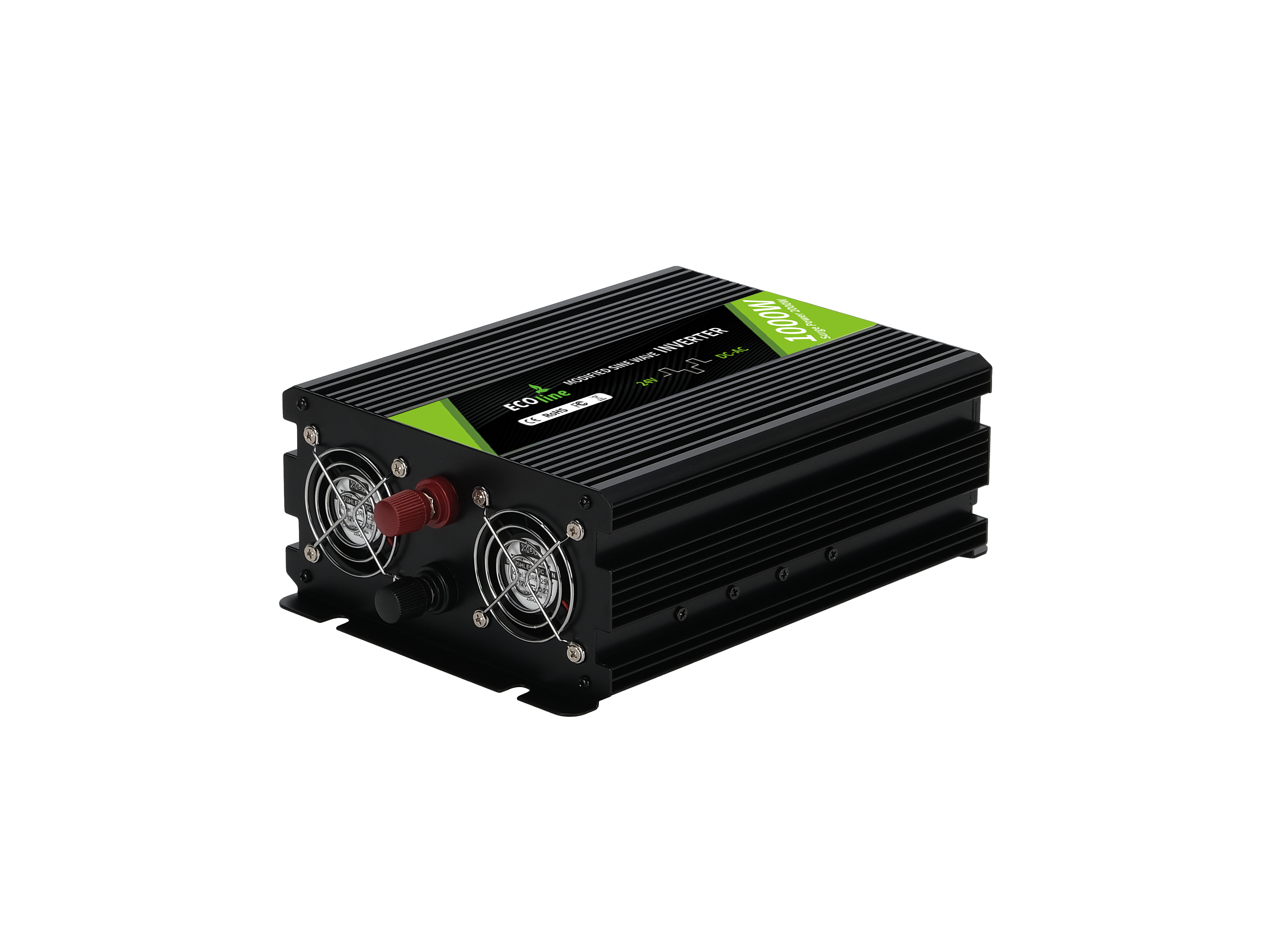 EcoLine - Omvormer 24V Naar 220V/230V - 1000w Vermogen - Gemodificeerde sinus - Auto omvormer thumbnail 5