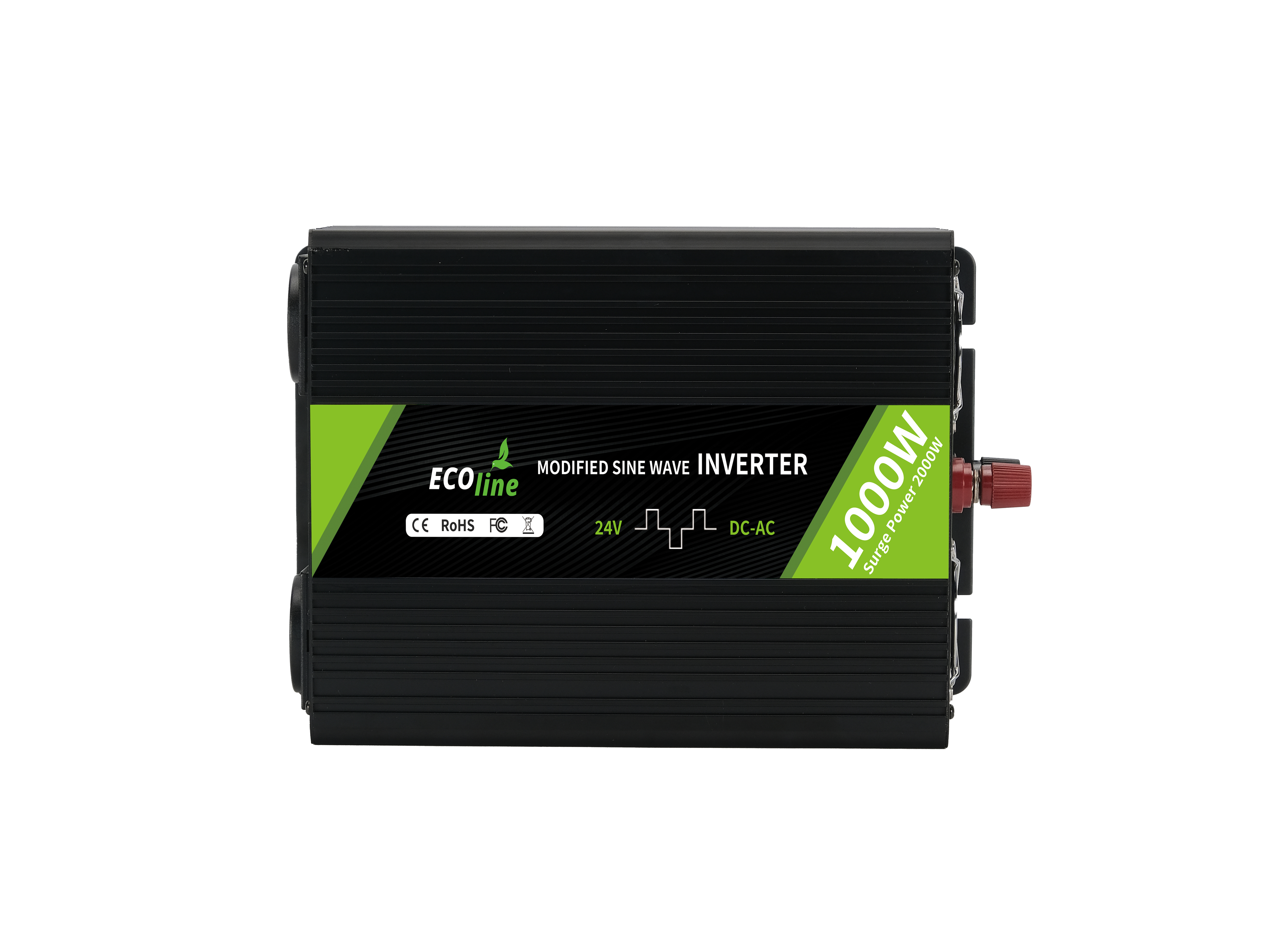 EcoLine - Omvormer 24V Naar 220V/230V - 1000w Vermogen - Gemodificeerde sinus - Auto omvormer