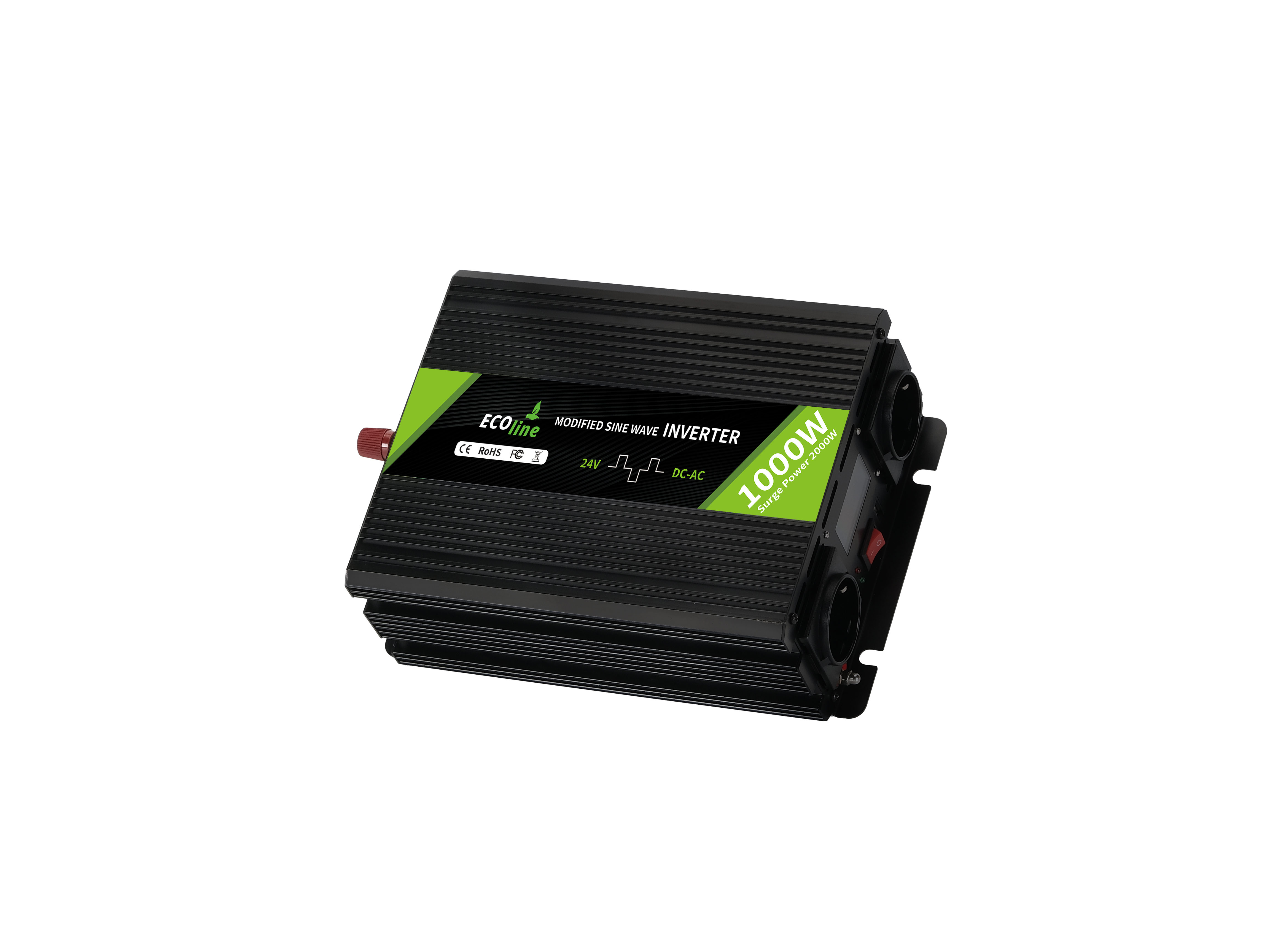 EcoLine - Omvormer 24V Naar 220V/230V - 1000w Vermogen - Gemodificeerde sinus - Auto omvormer thumbnail 7