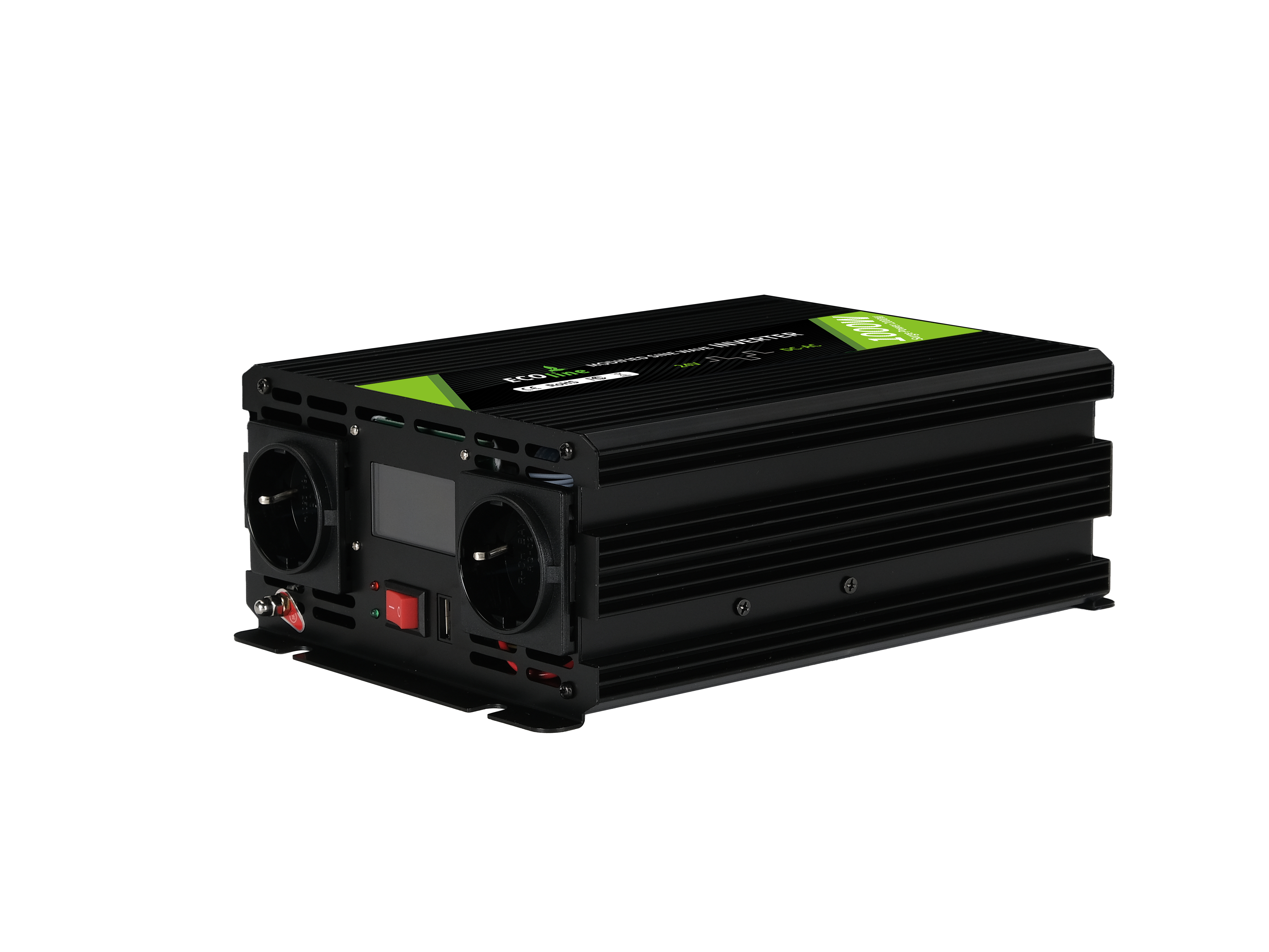 EcoLine - Omvormer 24V Naar 220V/230V - 1000w Vermogen - Gemodificeerde sinus - Auto omvormer thumbnail 8