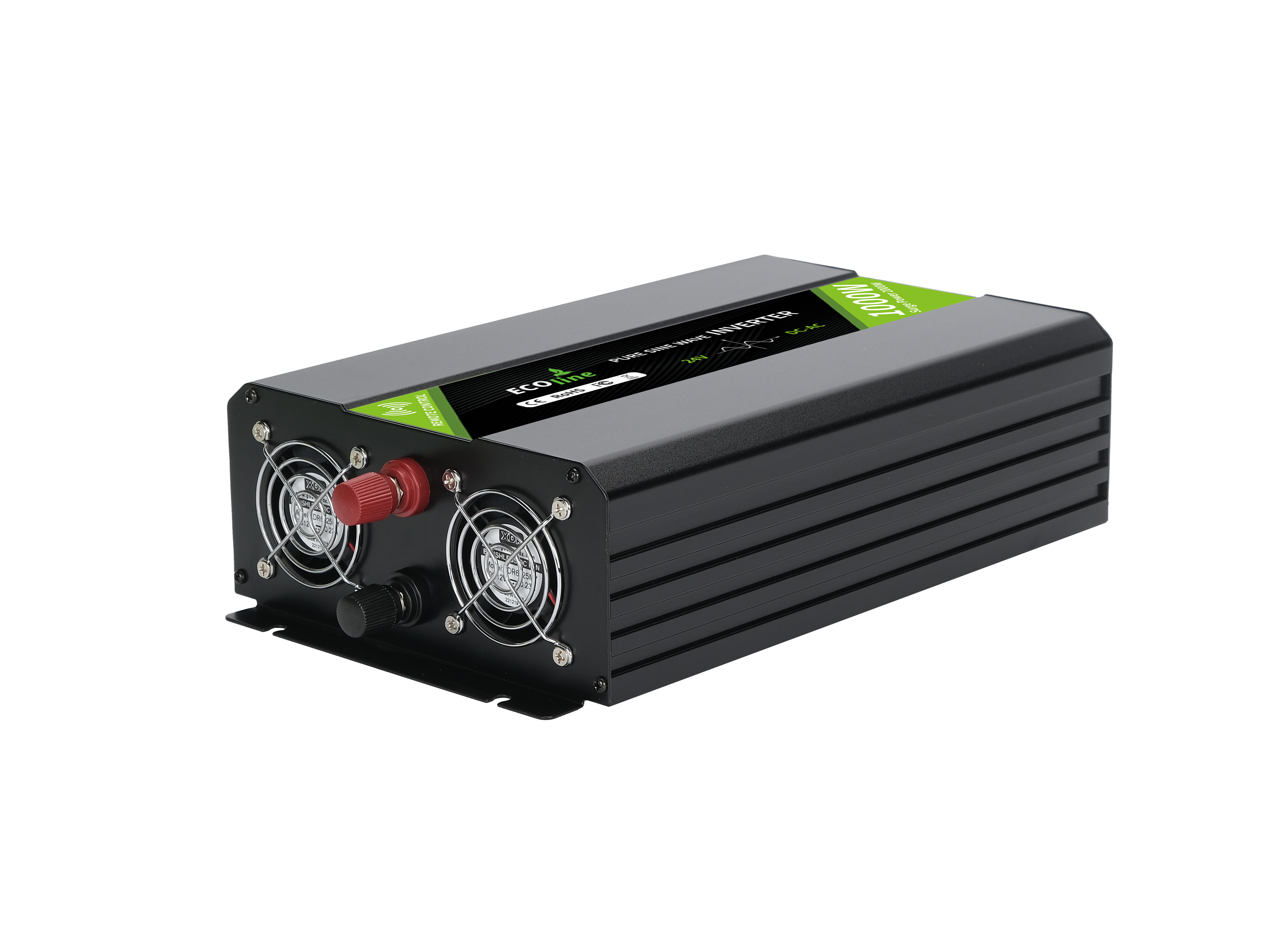EcoLine - Omvormer 24V Naar 220V/230V - 1000w Vermogen - Zuivere sinus - Auto omvormer - Remote Controlled thumbnail 5