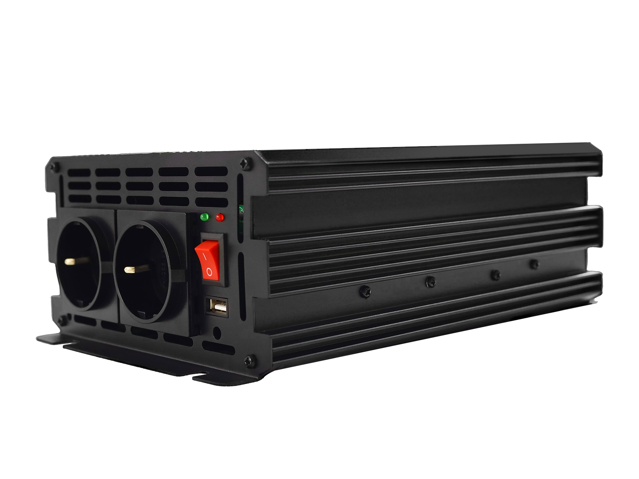EcoLine - Omvormer 24V Naar 220V/230V - 2000w Vermogen - Gemodificeerde sinus - Spanningomvormer