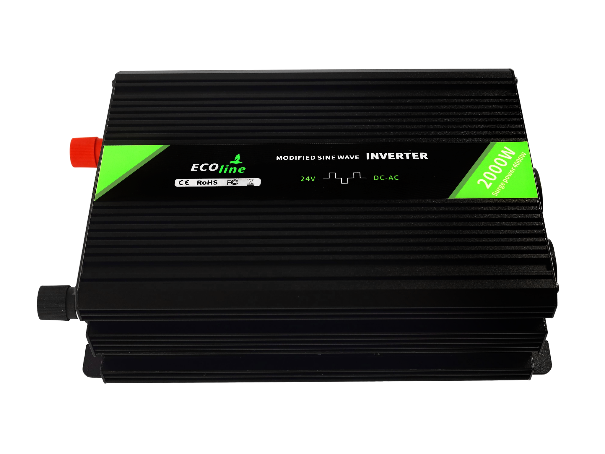 EcoLine - Omvormer 24V Naar 220V/230V - 2000w Vermogen - Gemodificeerde sinus - Spanningomvormer thumbnail 4