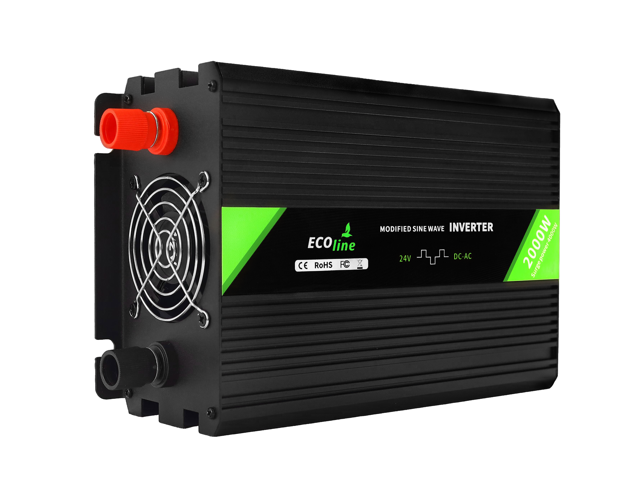 EcoLine - Omvormer 24V Naar 220V/230V - 2000w Vermogen - Gemodificeerde sinus - Spanningomvormer thumbnail 10