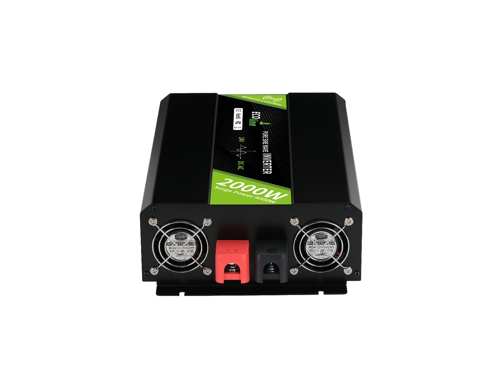 EcoLine - Omvormer 24V Naar 220V/230V - 2000w Vermogen - Zuivere sinus - Spanningomvormer - Remote Controlled thumbnail 7