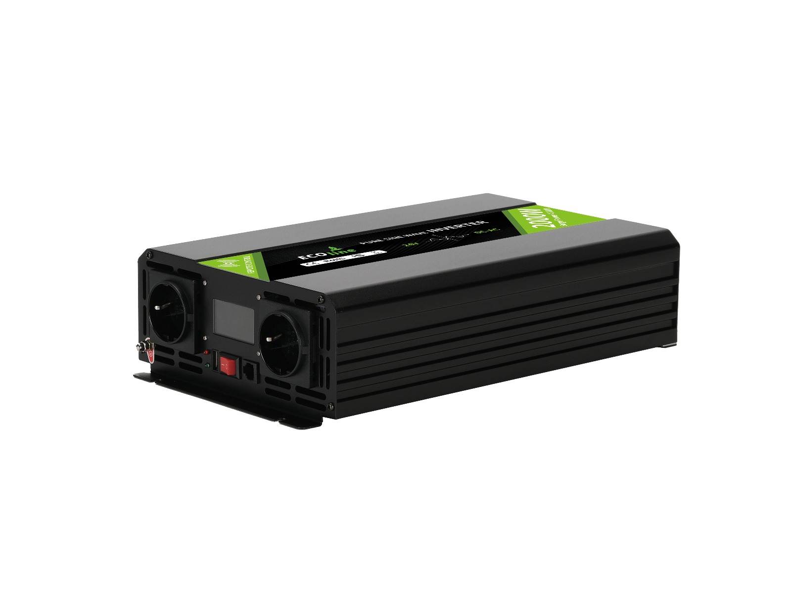 EcoLine - Omvormer 24V Naar 220V/230V - 2000w Vermogen - Zuivere sinus - Spanningomvormer - Remote Controlled thumbnail 5