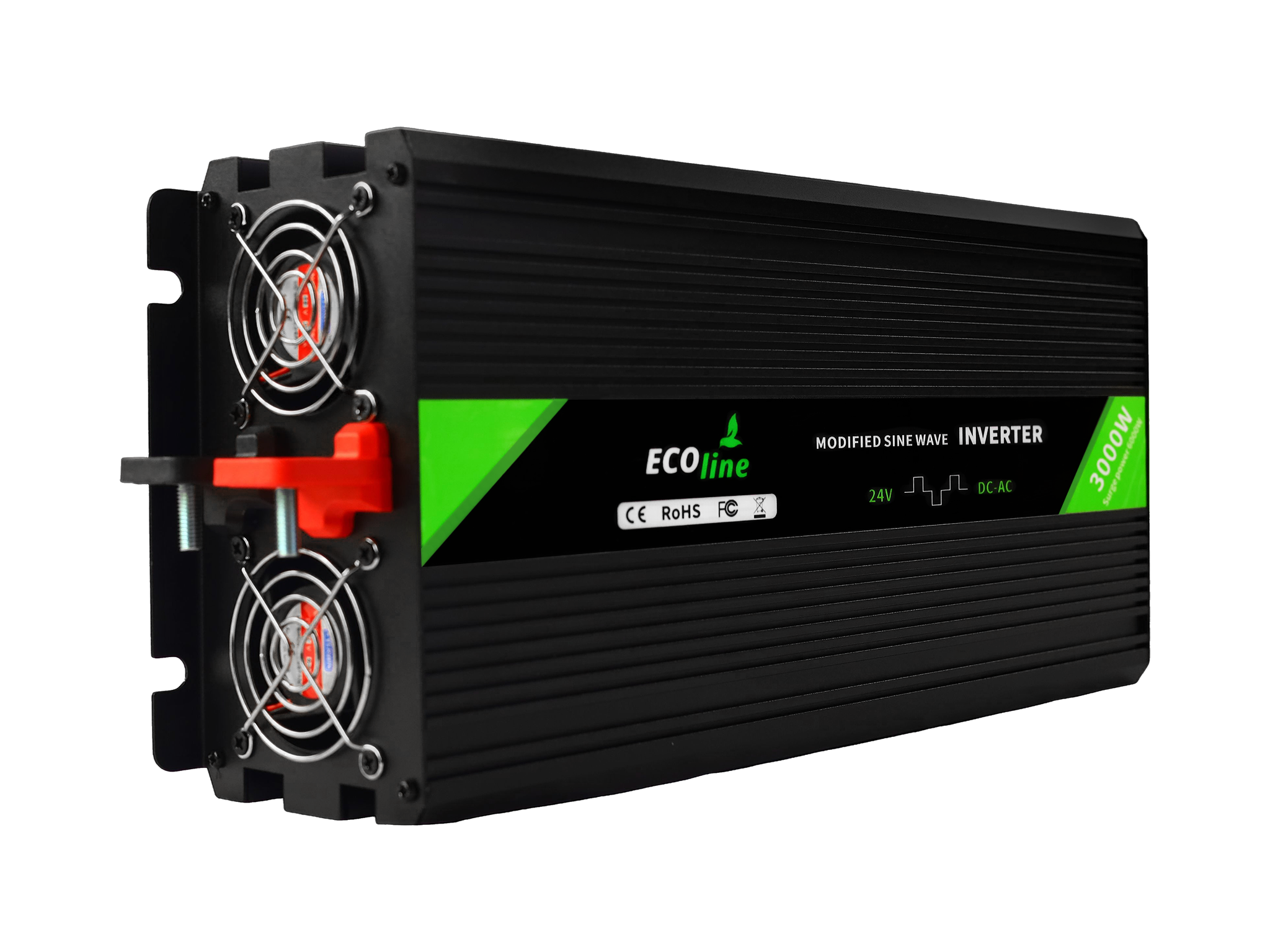 EcoLine - Omvormer 24V Naar 220V/230V - 3000w Vermogen - Gemodificeerde sinus - Spanningomvormer thumbnail 10