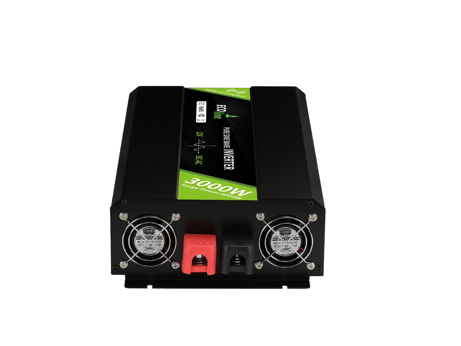 EcoLine - Omvormer 24V Naar 220V/230V - 3000w Vermogen - Zuivere sinus - Spanningomvormer - Remote Controlled thumbnail 7