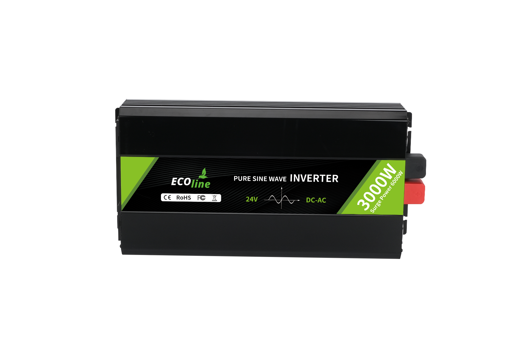 EcoLine - Omvormer 24V Naar 220V/230V - 3000w Vermogen - Zuivere sinus - Spanningomvormer
