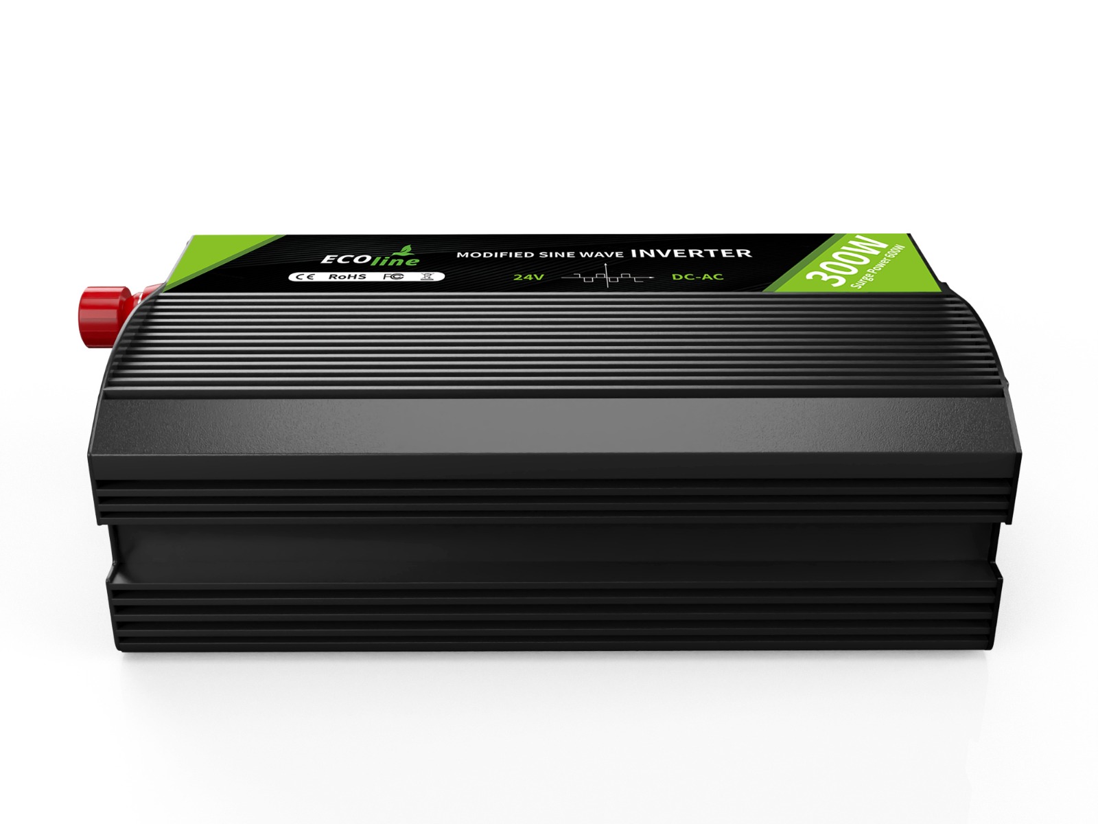 EcoLine - Omvormer 24V Naar 220V/230V sigarettenaanteker - 300w Vermogen 600w piek - Gemodificeerde Sinus - Vrachtwagen omvormer - stopcontact - autolader thumbnail 3