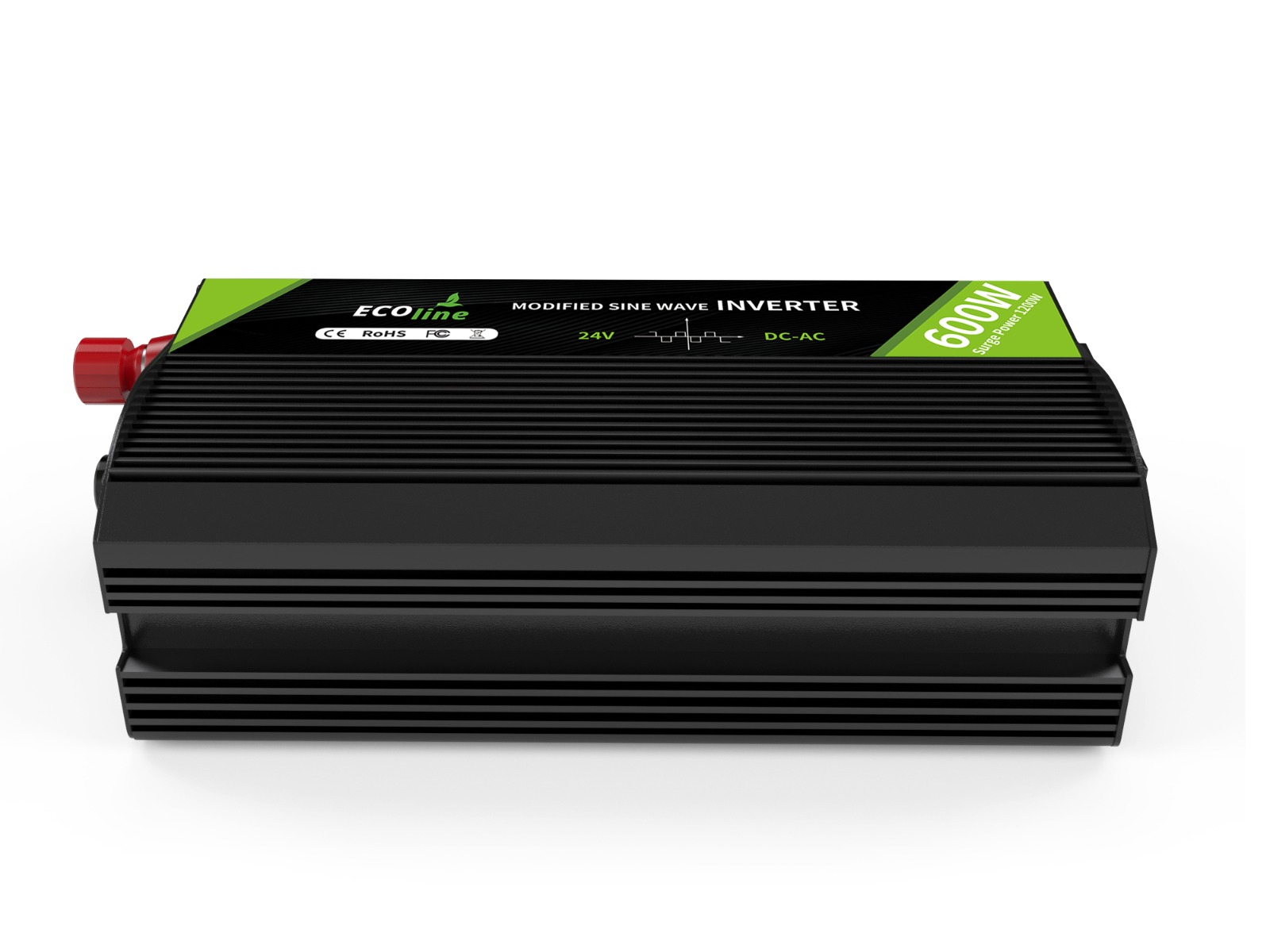 EcoLine - Omvormer 24V Naar 220V/230V sigarettenaansteker - 600w Vermogen 1200w piek - Gemodificeerde Sinus - Spanningomvormer - vrachtwagenlader - stopcontact thumbnail 3