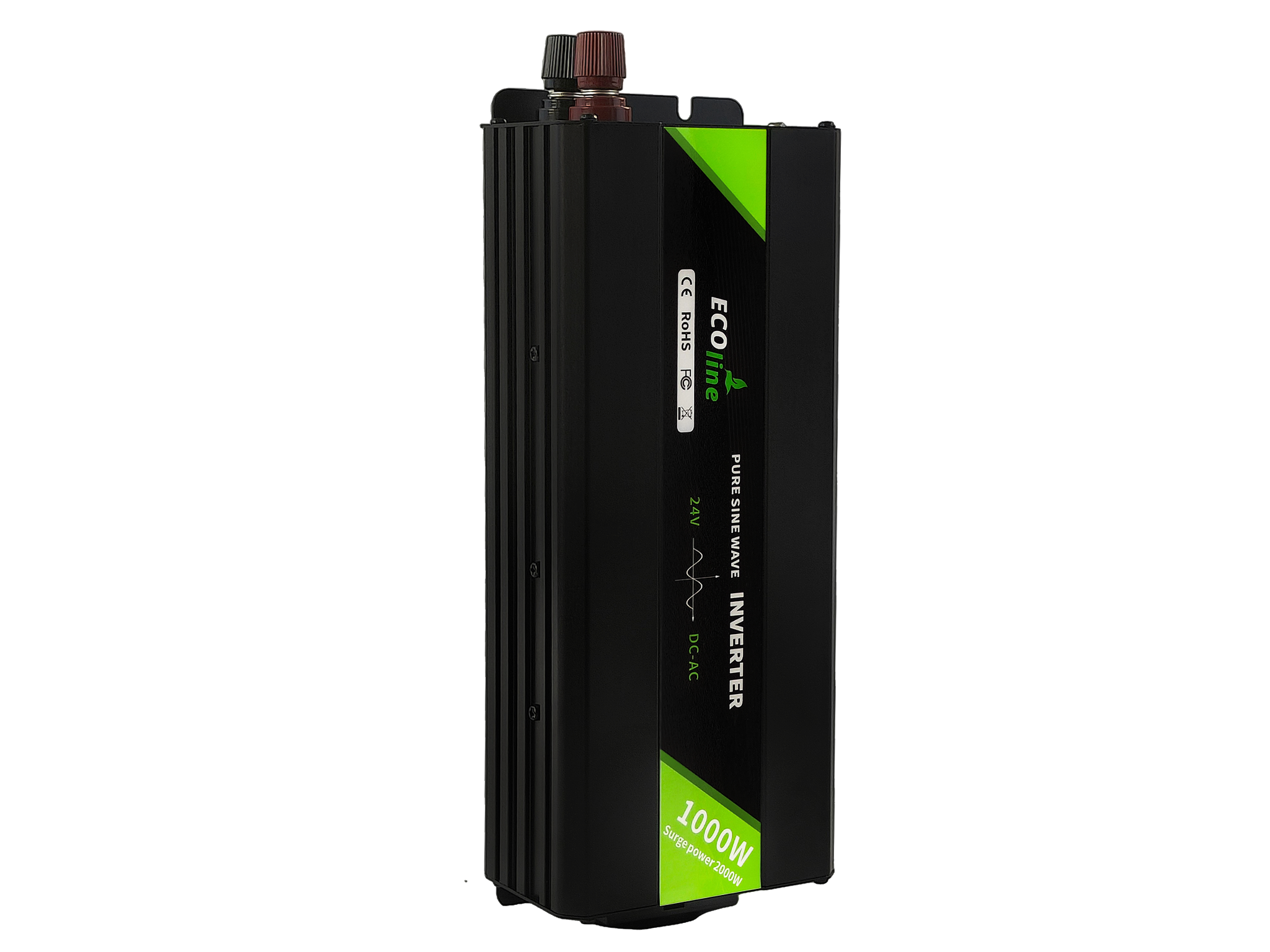 EcoLine - Omvormer 24V Naar 220V/230V - 1000w Vermogen - Zuivere sinus - Auto omvormer thumbnail 3