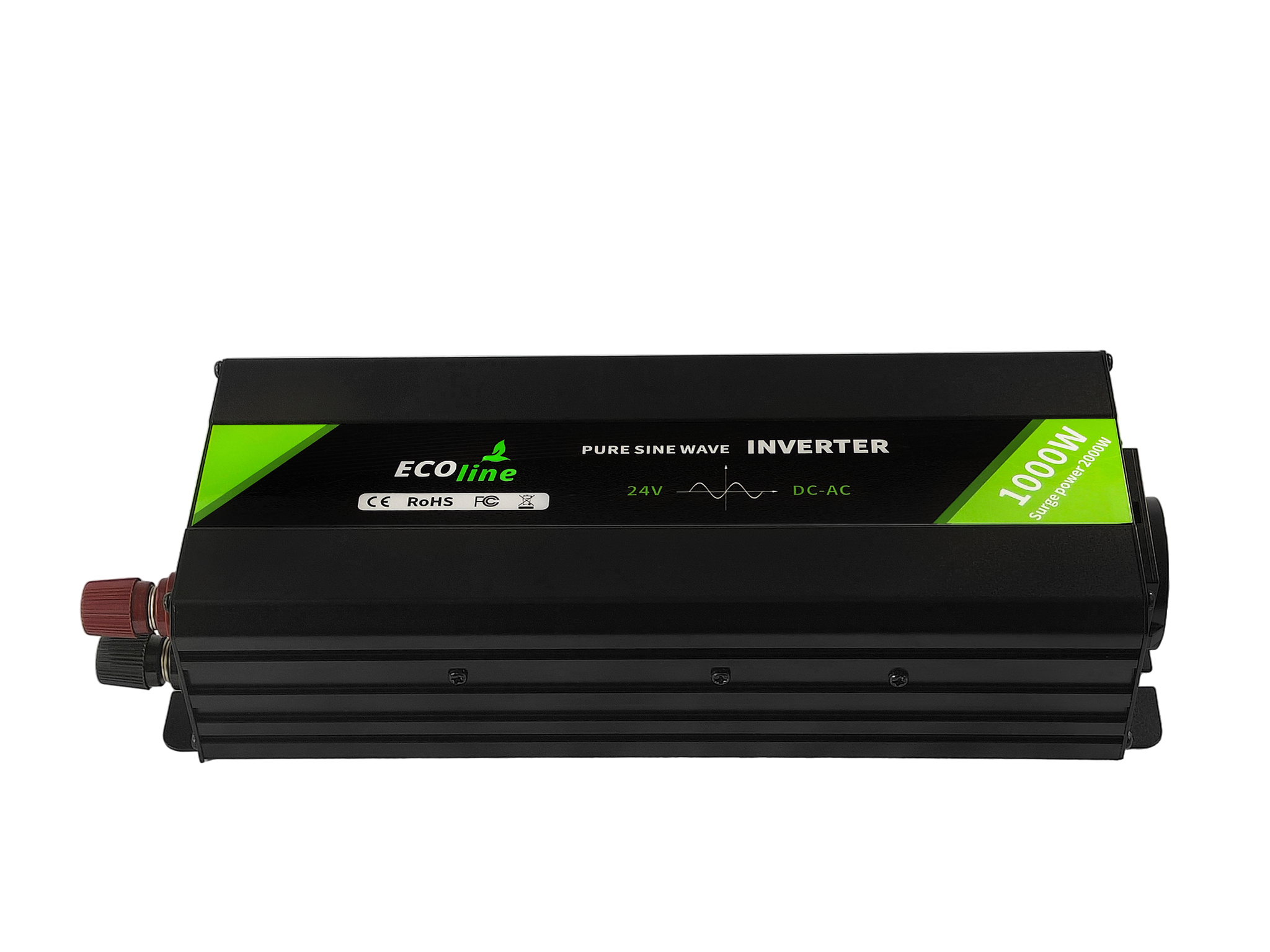 EcoLine - Omvormer 24V Naar 220V/230V - 1000w Vermogen - Zuivere sinus - Auto omvormer thumbnail 9