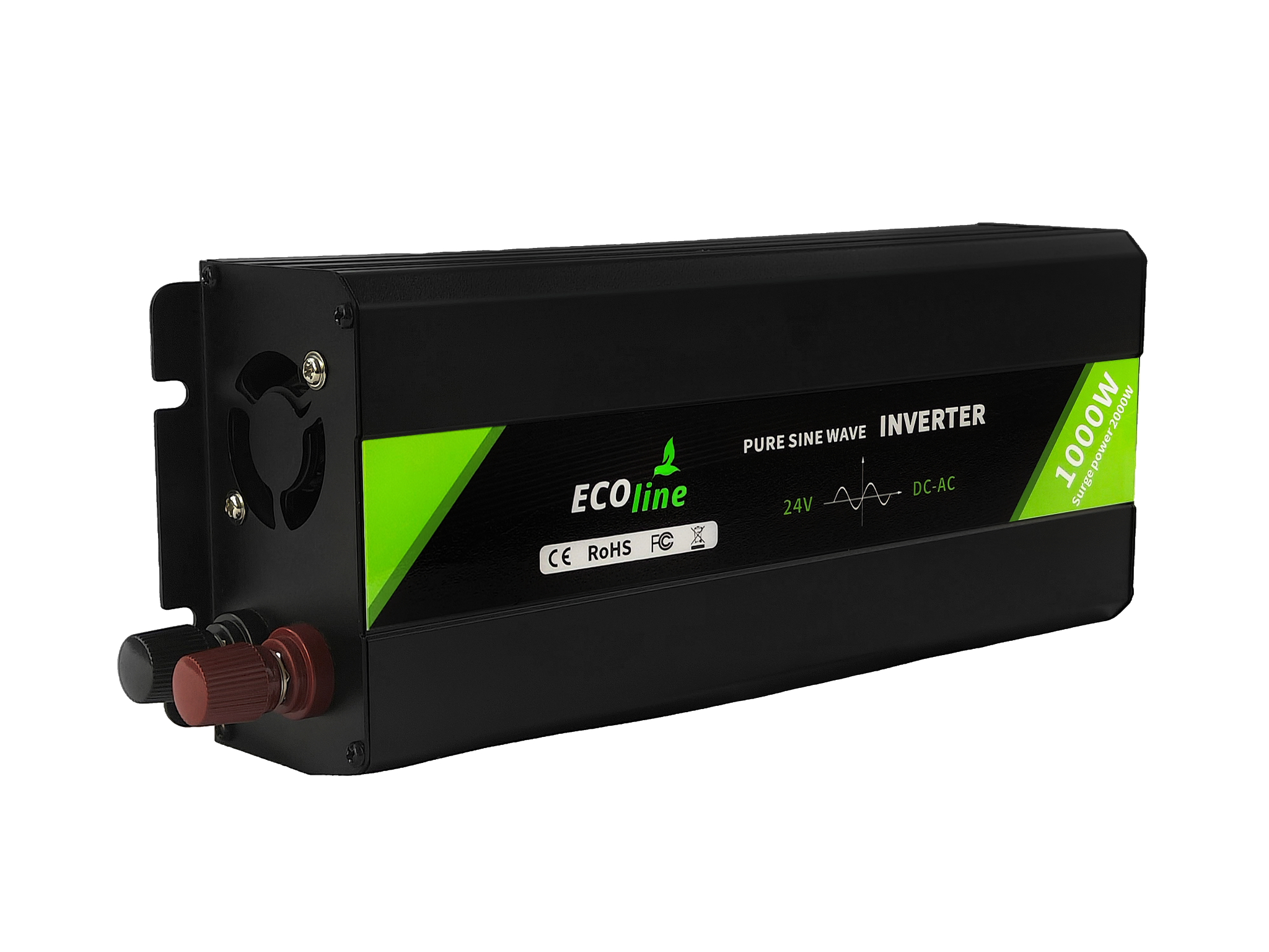 EcoLine - Omvormer 24V Naar 220V/230V - 1000w Vermogen - Zuivere sinus - Auto omvormer thumbnail 10