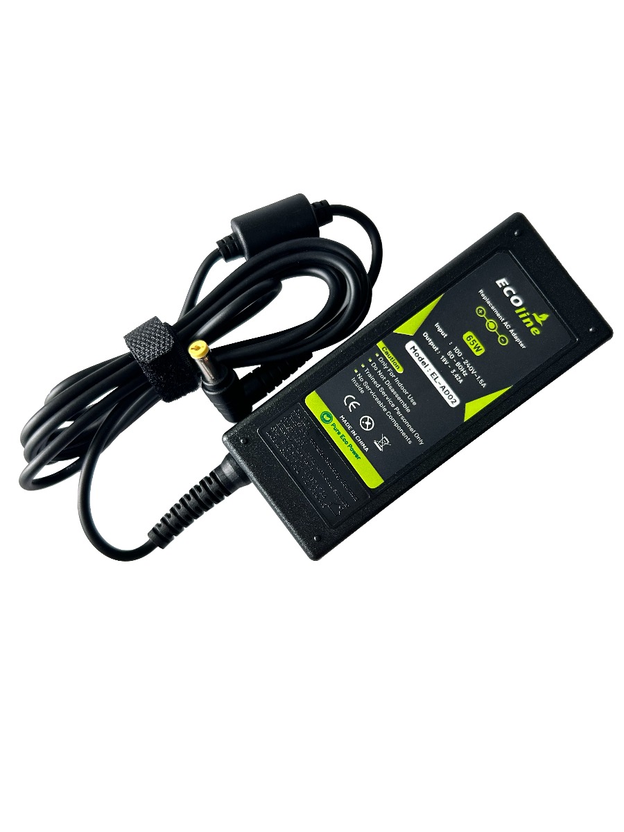 EcoLine - Oplader / AC Adapter - Geschikt voor de Acer Aspire 5741G 5742 5742G E1-521 E1-531 E1-531G E1-570 E1-571 E1-571G - 19V 3.42A 65W thumbnail 4