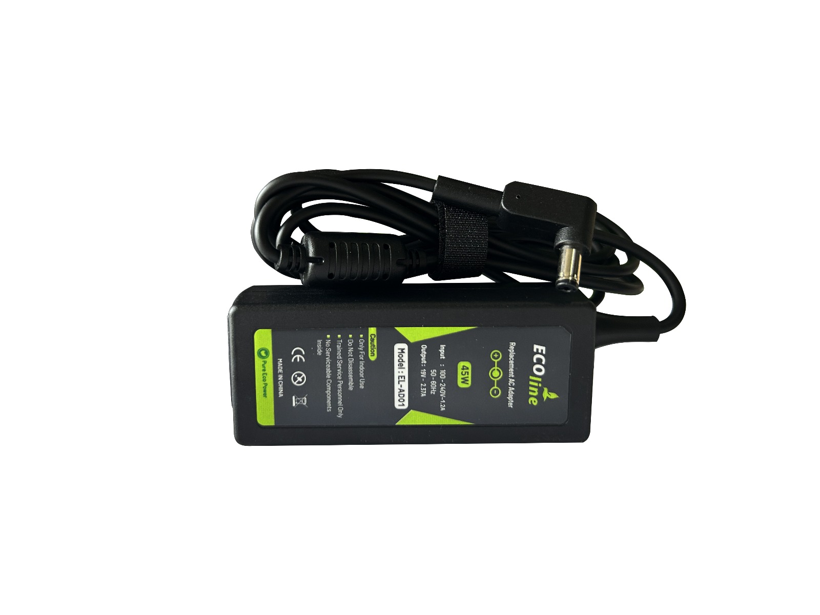 EcoLine - Oplader / AC Adapter - Geschikt voor de Acer Aspire E5-511 E5-521 E5-573 E5-573G ES1-131 ES1-512 ES1-531 V5-171 - 19V 2.37A 45W