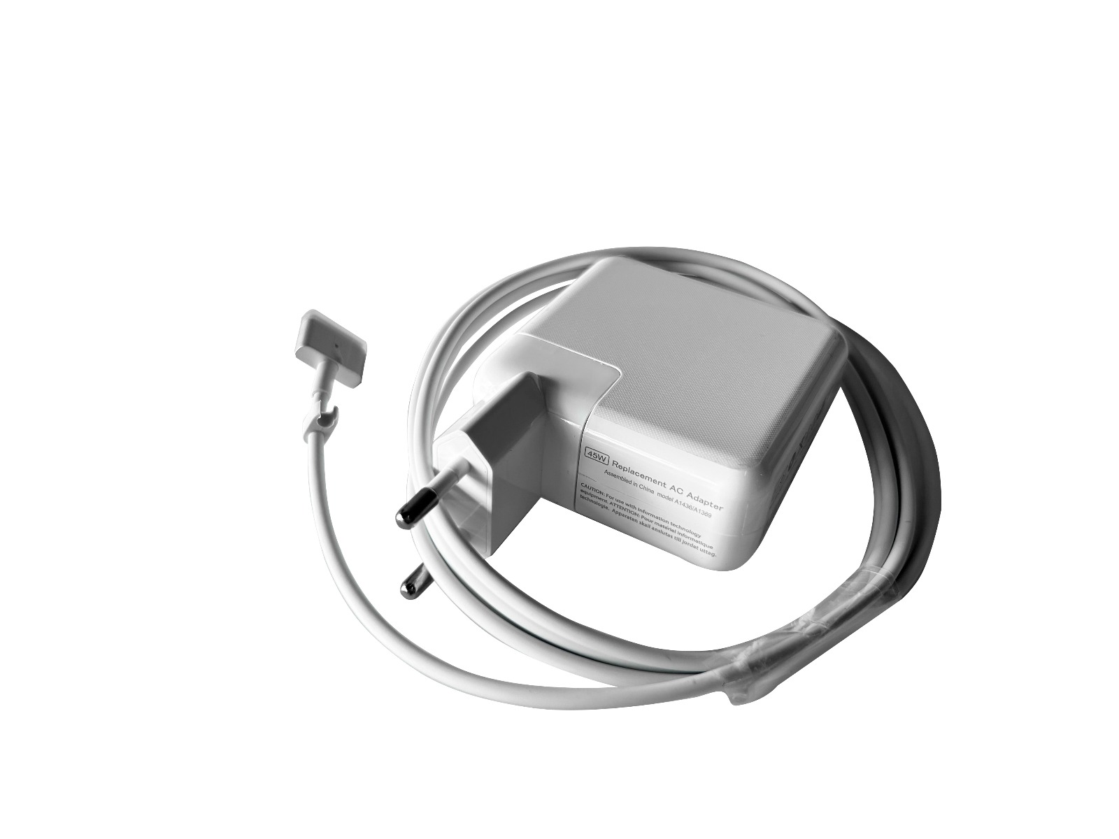 EcoLine - Oplader / AC Adapter - Geschikt voor de Apple Macbook Air 13 A1466 - Magsafe 2 - 14.5V 3.05A 45W thumbnail 4