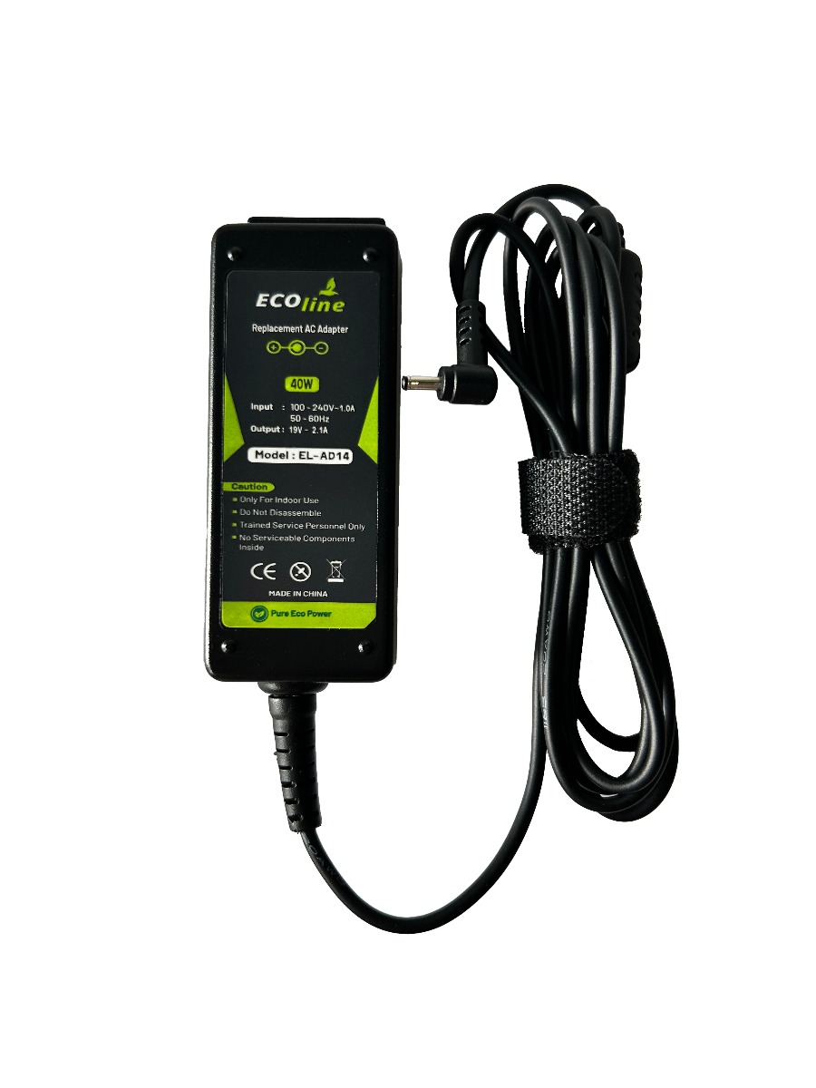 EcoLine - Oplader / AC Adapter - Geschikt voor de Asus Eee PC 1001PX 1001PXD 1005HA 1201HA 1201N 1215B 1215N X101 X101CH X101H - 19V 2.1A 40W